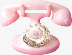 复古漂亮粉色漂亮电话高清图片