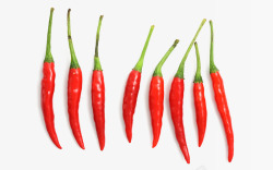 一排红辣椒图整齐排列的红色小辣椒摄影高清图片