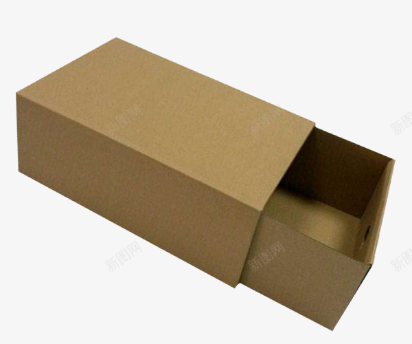 可抽拉式瓦楞纸盒png免抠素材_新图网 https://ixintu.com 包装盒 可抽拉式 物品货物包装盒 瓦楞纸盒 纸箱