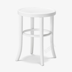 白色凳子3D白色凳子高清图片