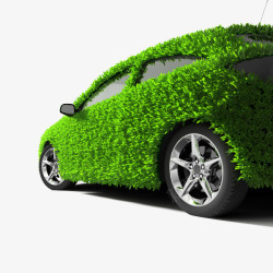 矢量绿色能源绿色汽车高清图片
