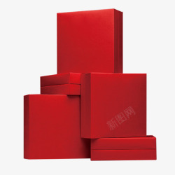 简约礼物红色礼盒高清图片