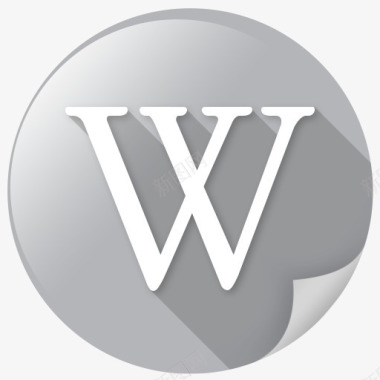 镜子维基维基百科社交网络光泽闪图标图标
