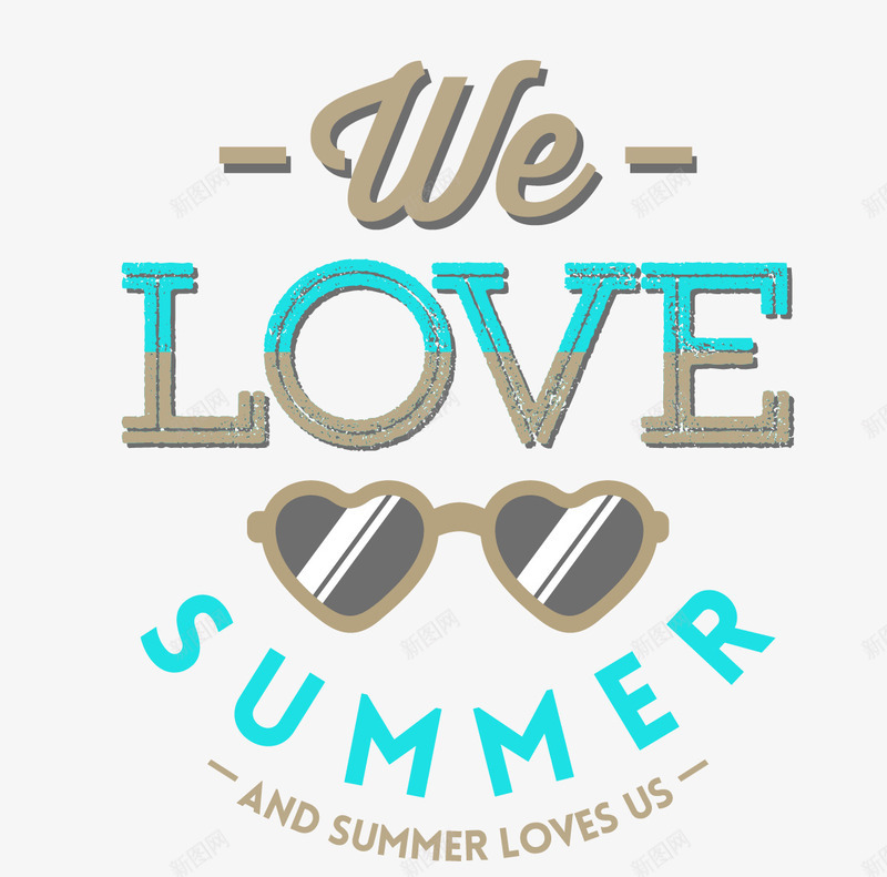 summer旅游图标png_新图网 https://ixintu.com LOGO设计 LOVE 墨镜 字体设计 旅行小标签