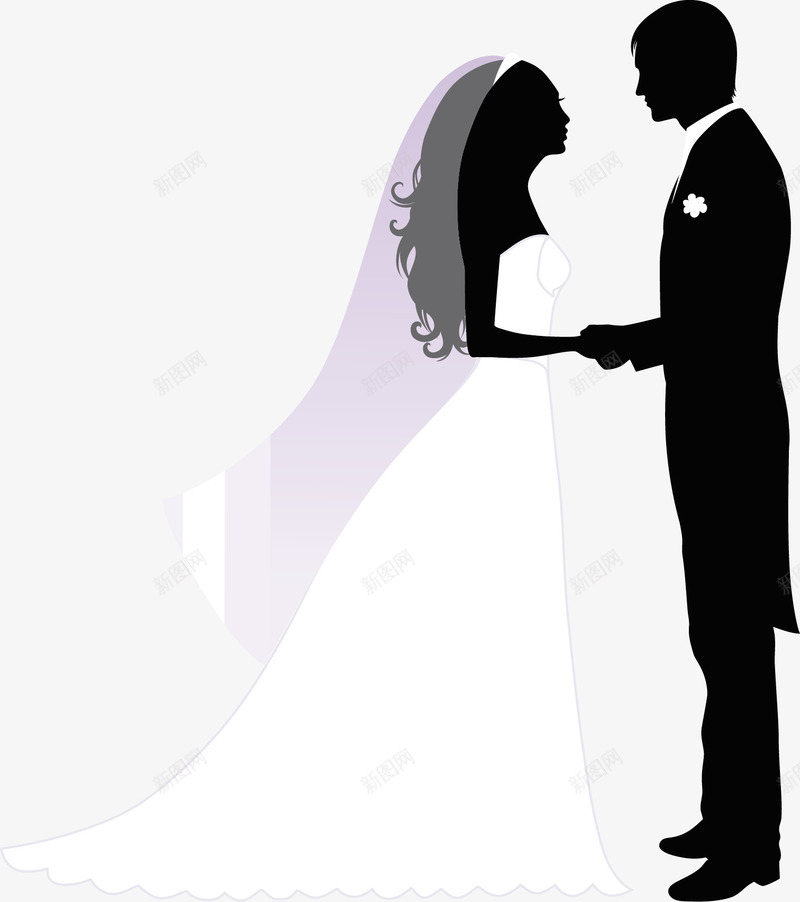 婚纱png免抠素材_新图网 https://ixintu.com 婚纱照 情侣