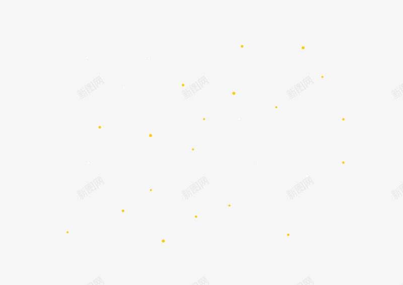 黄色粒子点不规则漂浮png免抠素材_新图网 https://ixintu.com 不规则 漂浮 粒子 黄色