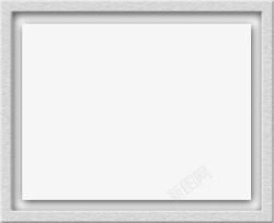 正方形相框灰色简约边框高清图片