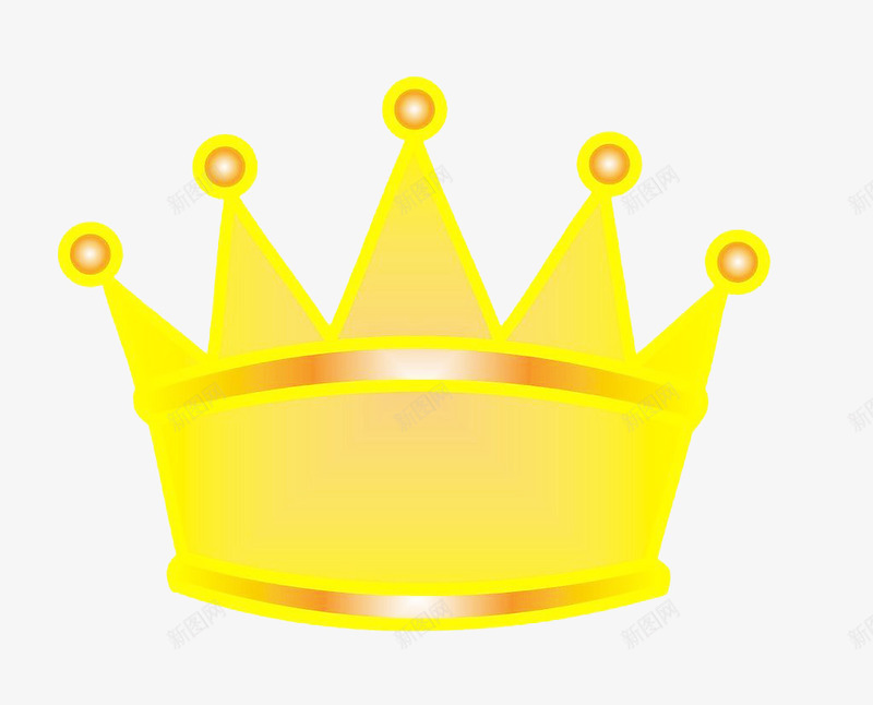 黄色的皇冠png免抠素材_新图网 https://ixintu.com 女王 女皇冠 权利 皇冠 金色 黄色