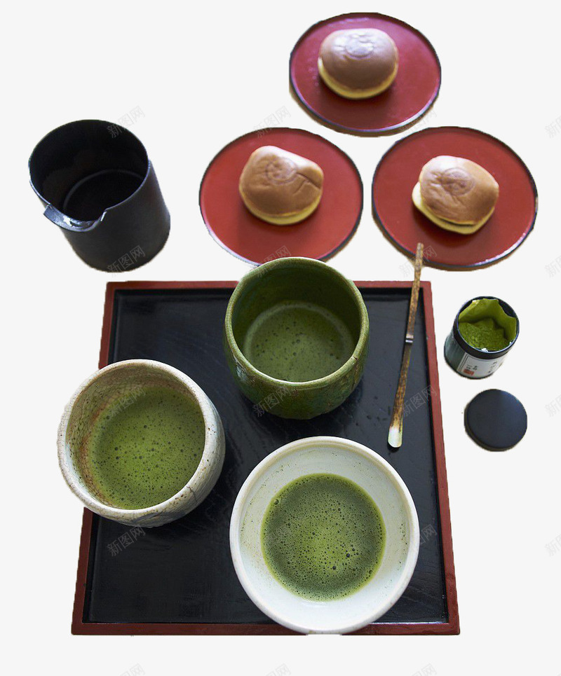 日式茶具组合png免抠素材_新图网 https://ixintu.com 套装 托盘 抹茶 日式 日本茶 瓷器 组合 茶具 茶杯 茶碗 茶道 陶器