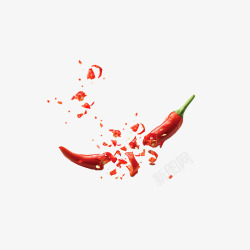 红辣椒免费png下载碎掉的辣椒高清图片