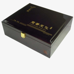 高级礼盒黑色木盒盒型高清图片