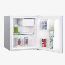 家用单门小型冰箱灰色小型冰箱高清图片