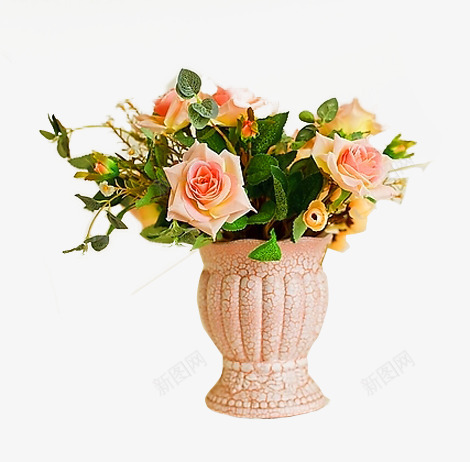 好看的花瓶png免抠素材_新图网 https://ixintu.com 玫瑰花 瓷器 粉色花瓶 花卉
