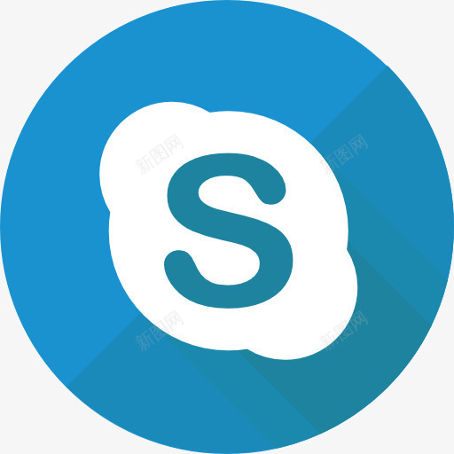 Skype图标png_新图网 https://ixintu.com Skype 品牌和标识 商标 标志 标识 社交媒体 社交网络