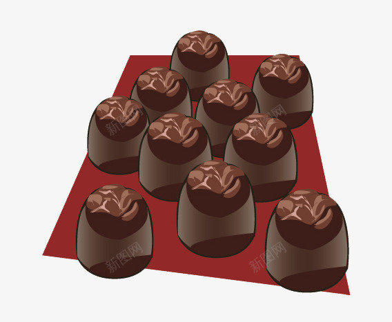 黑巧克力蛋糕矢量图eps免抠素材_新图网 https://ixintu.com 坚果蛋糕 巧克力 巧克力蛋糕 矢量巧克力 矢量食品 蛋糕 黑巧克力 矢量图