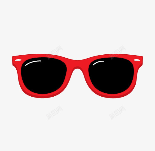 红色眼镜墨镜png免抠素材_新图网 https://ixintu.com png png图片 免抠 卡通眼镜 可爱 现代眼镜 眼镜 红 红色镜框