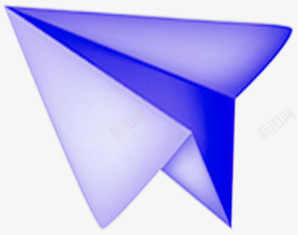 蓝色纸飞机装饰png免抠素材_新图网 https://ixintu.com 纸飞机 蓝色 装饰