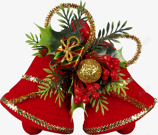 红色的圣诞小铃铛png免抠素材_新图网 https://ixintu.com 圣诞 圣诞节 圣诞铃铛 实物 小铃铛 庆祝 红色 红色圣诞 装饰