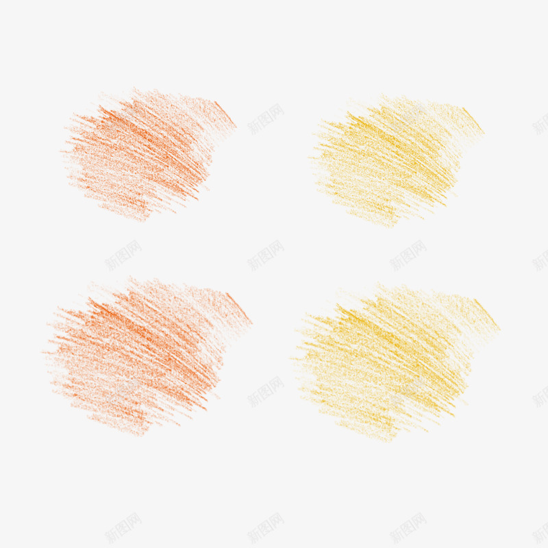 块状粉笔笔刷粉笔字png免抠素材_新图网 https://ixintu.com 橙色 粉笔字 粉笔笔刷 设计 黄色