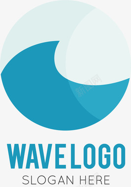 海浪浪花logo矢量图图标图标