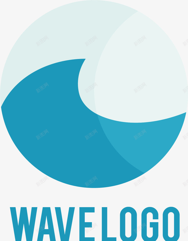 海浪浪花logo矢量图图标eps_新图网 https://ixintu.com 标识logo设计 水面 海浪logo 海浪浪花 海面 蓝色图标 矢量图