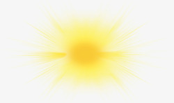 创意海报黄色光效太阳光素材