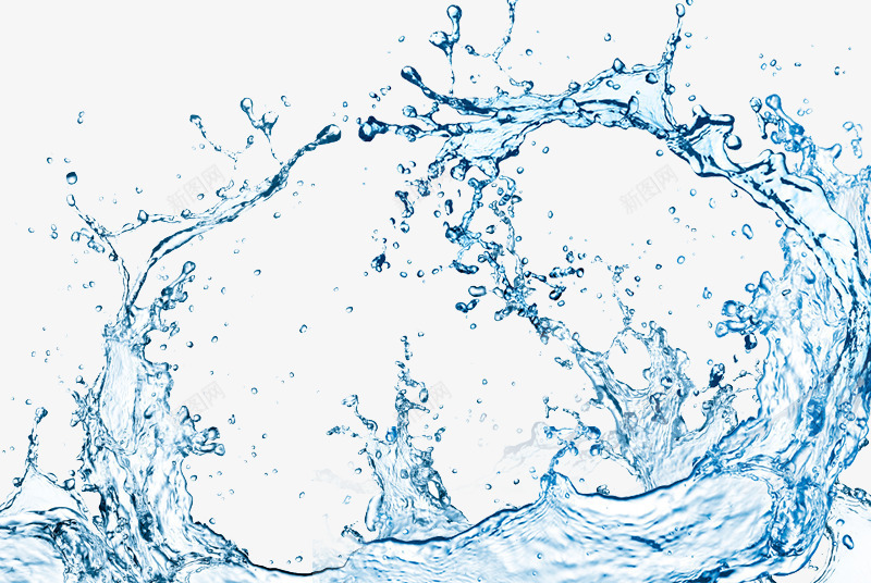 水花波纹png免抠素材_新图网 https://ixintu.com 不规则水花透明水印 水印 蓝色波纹