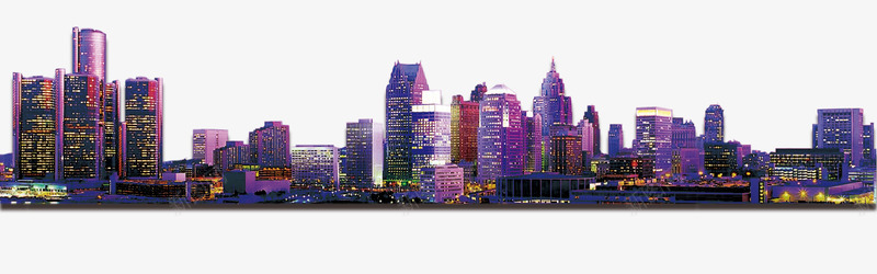 紫色都市城市装饰图案png免抠素材_新图网 https://ixintu.com 免抠PNG 城市 紫色 装饰图案 都市