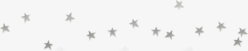 星星装饰分割线png免抠素材_新图网 https://ixintu.com 分割 星星 灰色
