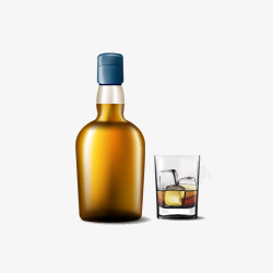 空白酒瓶威士忌酒瓶矢量图高清图片