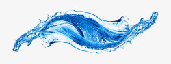 蓝色纯净水动感水纹高清图片