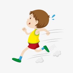 运动健身图标跑步的男孩高清图片