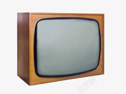 旋钮电视机旧式电视机高清图片