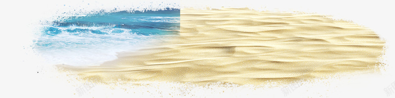 黄色沙地海浪png免抠素材_新图网 https://ixintu.com 沙地 沙子 海浪 素材 黄色