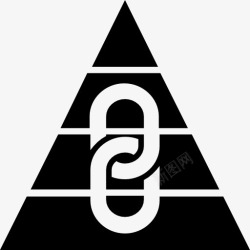 Seo标志链接金字塔图标高清图片