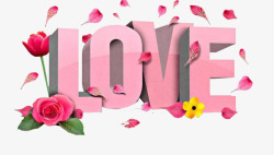 花瓣合成图loveLOVE高清图片