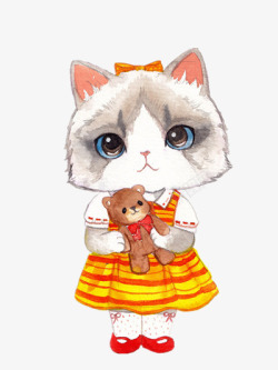 大猫与小熊素材