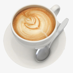 搅拌中的咖啡牛奶搅拌咖啡浓缩咖啡高清图片