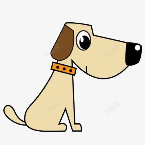 坐着的小狗png免抠素材_新图网 https://ixintu.com 动物 卡通 可爱的 听话的 坐着 小狗 手绘