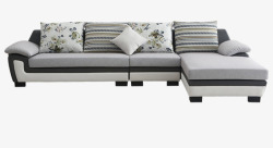 沙发布料背景图片灰色布艺沙发客厅家具高清图片