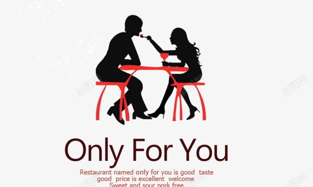 情侣餐厅图标图标
