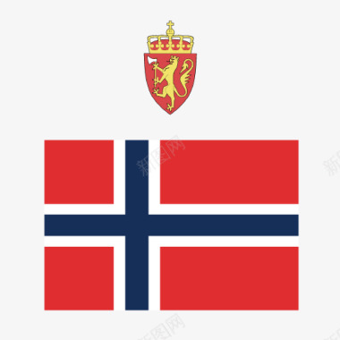 斯瓦尔巴特群岛国徽矢量图图标图标