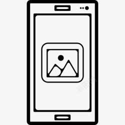 手机登录注册查看登录屏幕的手机外形图标高清图片