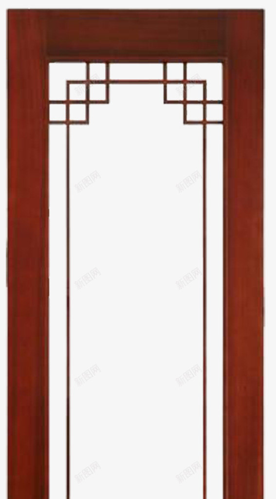 中式门框png免抠素材_新图网 https://ixintu.com 方形 木材 红色 门型柱 门柱
