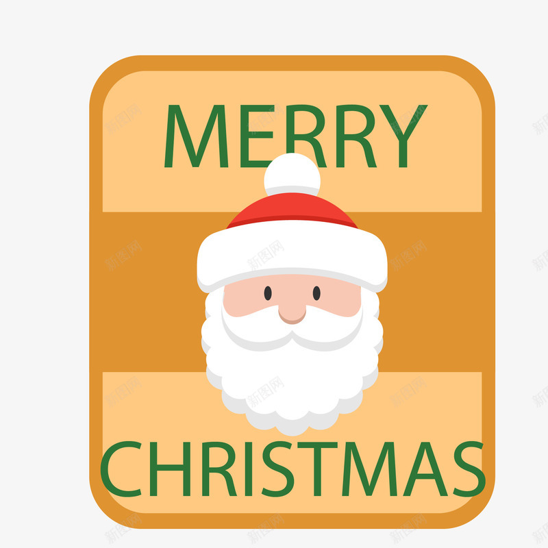 圣诞老人头圆方标签png免抠素材_新图网 https://ixintu.com 卡通圣诞老人头 圣诞老人 圣诞老人头免费png下载 圣诞老人矢量图 圣诞艺术字