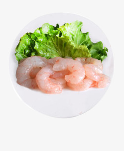 东海冷冻红虾仁素材