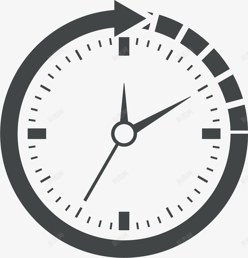 时钟图标png_新图网 https://ixintu.com 图标 圆圈刻度 时针分针秒针 时钟 时钟刻度 时钟秒针 时间 时间盘 漫画时钟 钟表 顺时针 顺时针箭头