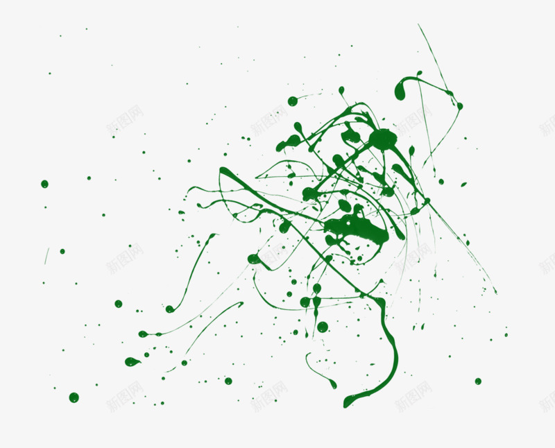 简单绿色油画png免抠素材_新图网 https://ixintu.com 好看 油画 简单 绿色