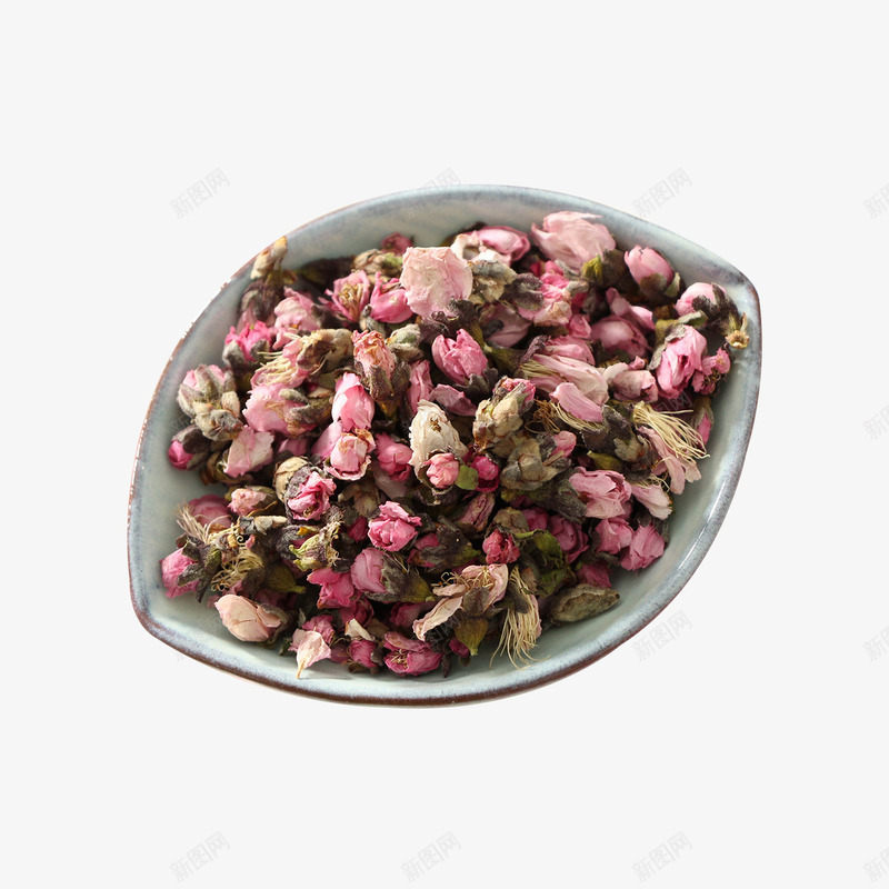 花草茶桃花茶png免抠素材_新图网 https://ixintu.com 干桃花 桃花 桃花茶 花草茶