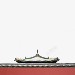 屋顶冬季沈阳故宫古典房顶高清图片